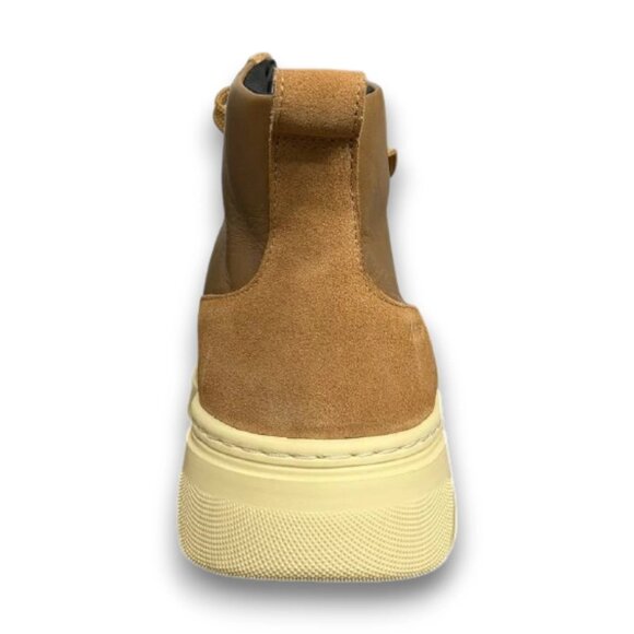 HUGO Urian Men's Brown Leather Hiking Boots US 9 (UK 8 EU 42) MSRP $199 - Picture 3 of 4